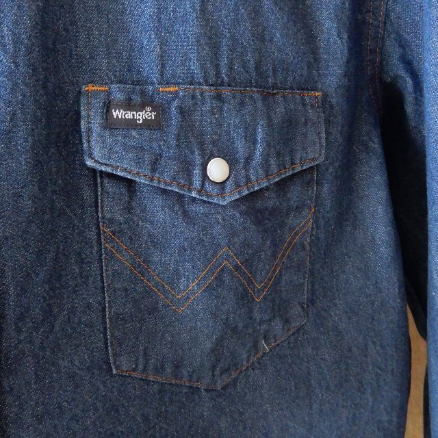 Wrangler(ラングラー)のWrangler Indigo Denim Western Shirts XL メンズのトップス(シャツ)の商品写真