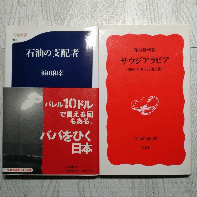 石油の支配者、サウジアラビア : 変わりゆく石油王国 新書2冊セット エンタメ/ホビーの本(その他)の商品写真