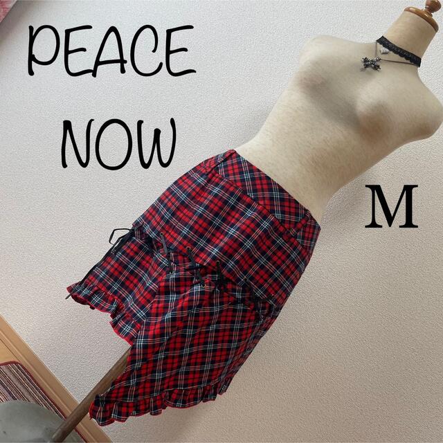 PEACE NOW(ピースナウ)のPEACE NOW ピースナウ　スカート　M 赤 レディースのスカート(ひざ丈スカート)の商品写真