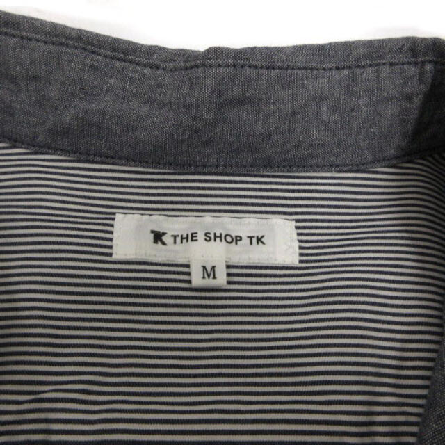 THE SHOP TK(ザショップティーケー)のザショップティーケー シャツ 長袖 ボタンダウン コットン ネイビー 紺 M メンズのトップス(シャツ)の商品写真