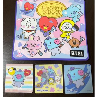 ビーティーイシビル(BT21)の BT21 キャンディフレンズ　ファミマ　シール(キャラクターグッズ)