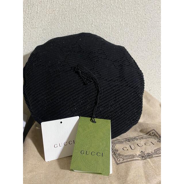 Gucci(グッチ)のGUCCI・GGクロシェベレー帽・新品タグ付き レディースの帽子(ハンチング/ベレー帽)の商品写真