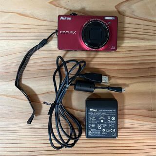 ニコン(Nikon)のNikon デジタルカメラ COOLPIX S6000 フラッシュレッド(コンパクトデジタルカメラ)