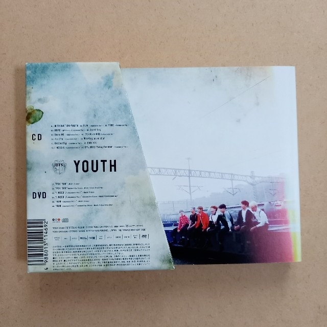 防弾少年団(BTS)(ボウダンショウネンダン)のBTS 防弾少年団 アルバム YOUTH ［CD+DVD］＜初回限定盤＞ エンタメ/ホビーのCD(K-POP/アジア)の商品写真