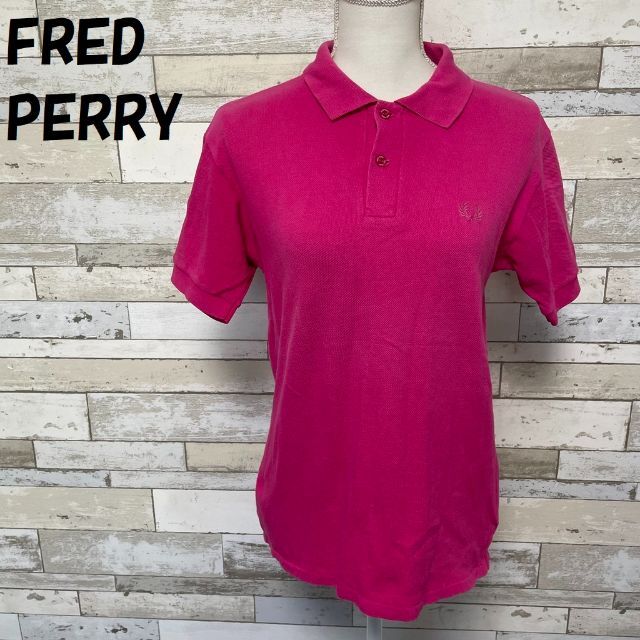 【人気】フレッドペリー ワンポイントロゴ刺繍 ポロシャツ サイズ38 レディース | フリマアプリ ラクマ