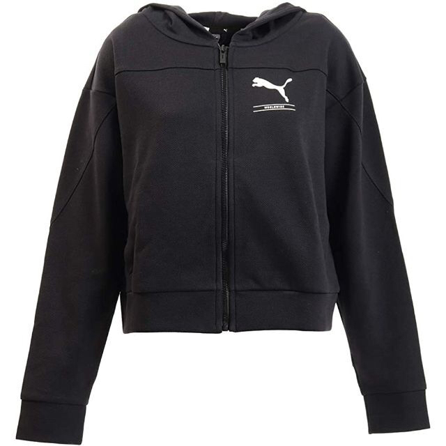 PUMA(プーマ)のプーマ　ウィメンズ　フードジャケット　黒M　定価7700円 スポーツ/アウトドアのトレーニング/エクササイズ(その他)の商品写真