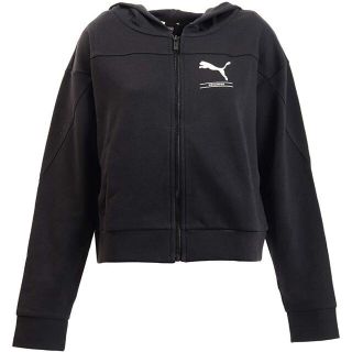 プーマ(PUMA)のプーマ　ウィメンズ　フードジャケット　黒M　定価7700円(その他)