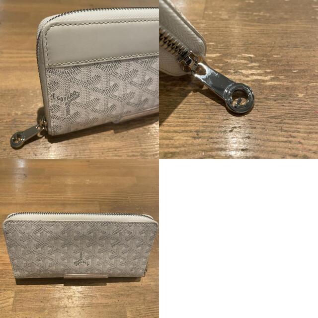 【GOYARD】ゴヤール ラウンドファスナー PVC 白 ユニセックス 長財布