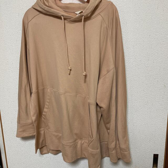 H&M(エイチアンドエム)のH&M ベージュ オーバーサイズ パーカー レディースのトップス(パーカー)の商品写真