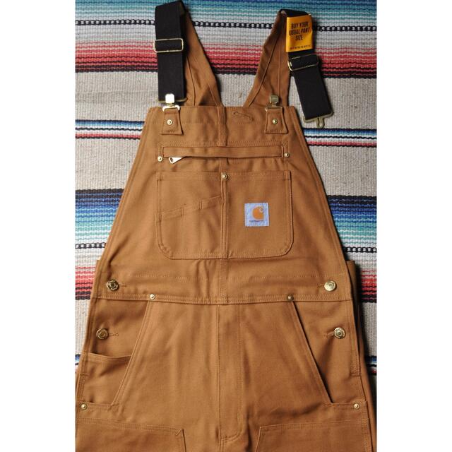 USカーハートCARHARTT#R01ブラウンダックオーバーオール【36x32】