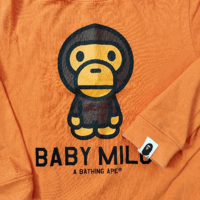 A BATHING APE(アベイシングエイプ)のBAPE KIDS長袖Tシャツ キッズ/ベビー/マタニティのキッズ服男の子用(90cm~)(Tシャツ/カットソー)の商品写真