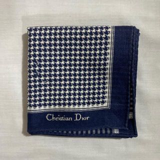 クリスチャンディオール(Christian Dior)のクリスチャンディオール　ハンカチ　中古品　#1656(ハンカチ)