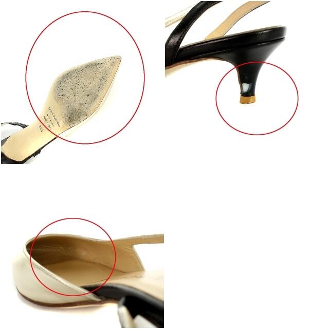 FABIO RUSCONI(ファビオルスコーニ)のファビオルスコーニ ミュール サンダル 23.5cm ゴールド色 レディースの靴/シューズ(ミュール)の商品写真