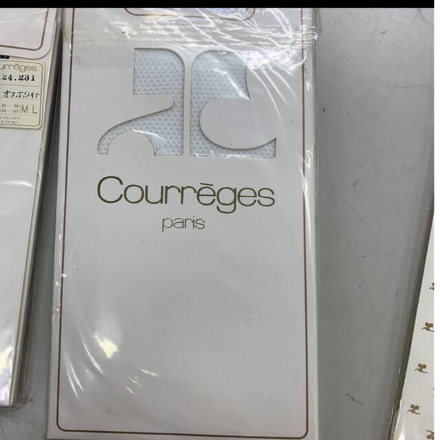 Courreges(クレージュ)のクレージュ編みタイツパンスト3足セット昭和レトロ レディースのレッグウェア(タイツ/ストッキング)の商品写真