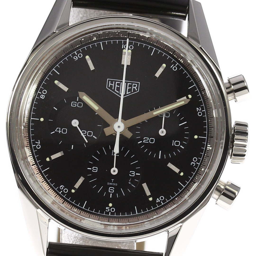 ☆美品★保証書付き【Heuer】ホイヤー カレラ クロノグラフ CS3111.BC0725 手巻き メンズ 【2210】【ev20】