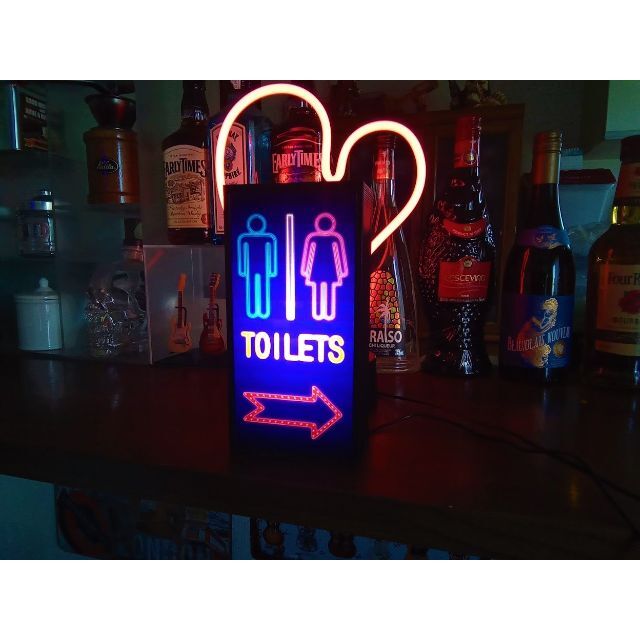 トイレ 手洗い 便所 レストルーム ランプ 看板 置物 雑貨 LED トイレ 手洗い 便所 レストルーム ランプ 看板 置物 雑貨 LED