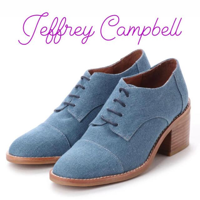 JeffreyCampbell デニムレースアップシューズ ジェフリーキャンベル ローファー+革靴