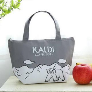 カルディ(KALDI)のカルディ オリジナルひんやり保冷バッグ　KALDI(弁当用品)