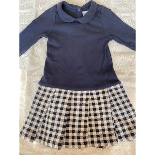 プチバトー(PETIT BATEAU)のプチバトー　ワンピース　86cm(ワンピース)