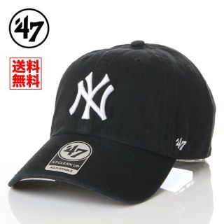 フォーティセブン(47 Brand)の【新品】47BRAND キャップ NY ヤンキース 帽子 黒 レディース メンズ(キャップ)