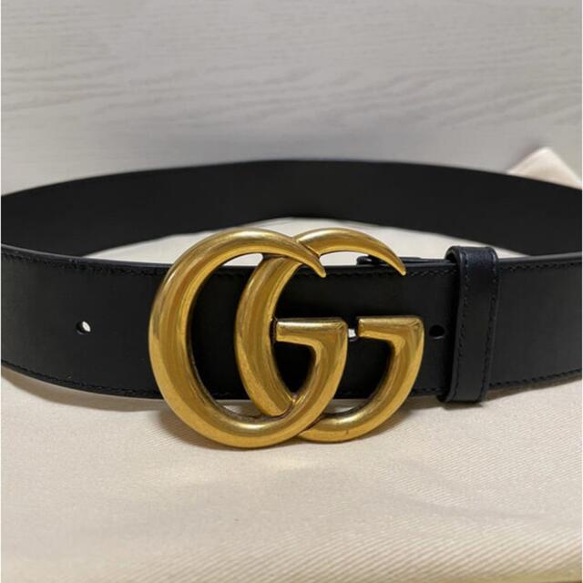 Gucci(グッチ)の【超美品】GUCCI　GGバックル　マーモント　ベルト レディースのファッション小物(ベルト)の商品写真