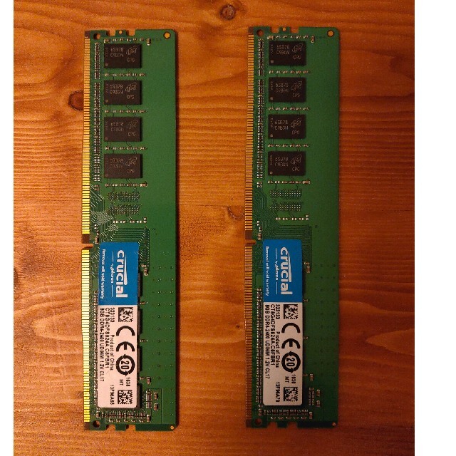 crucial DDR4メモリ 16GB