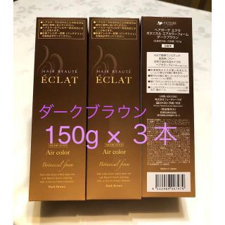 ヘアボーテ エクラ ボタニカル エアカラーフォーム ダークブラウン 150g(白髪染め)