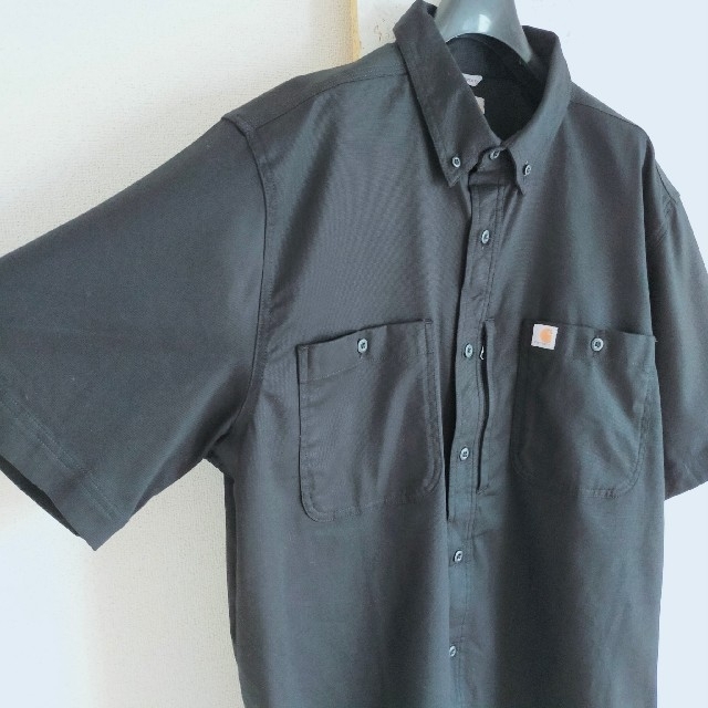 carhartt(カーハート)のカーハート　ワークシャツ　ブラック　XL　ビッグサイズ メンズのトップス(シャツ)の商品写真