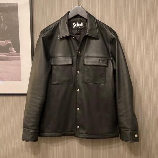 ショット(schott)のSCHOTT ラムレザー コーチジャケット ブラック M(レザージャケット)