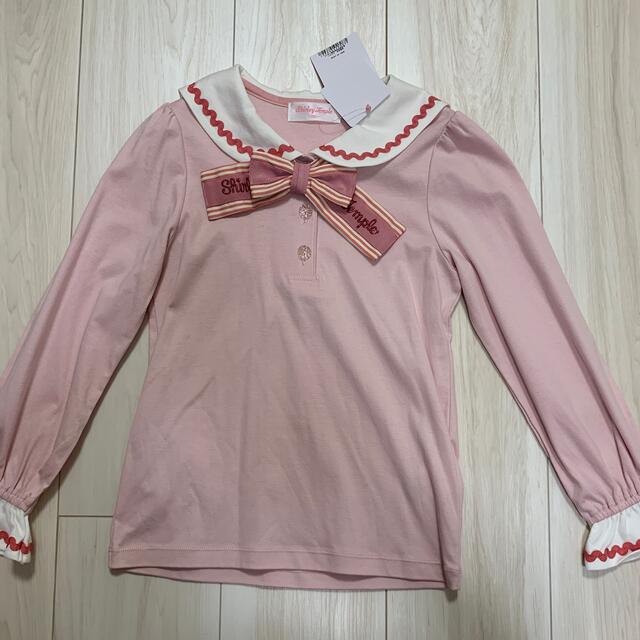 Shirley Temple(シャーリーテンプル)のセーラーリボンカットソー 130cm キッズ/ベビー/マタニティのキッズ服女の子用(90cm~)(Tシャツ/カットソー)の商品写真