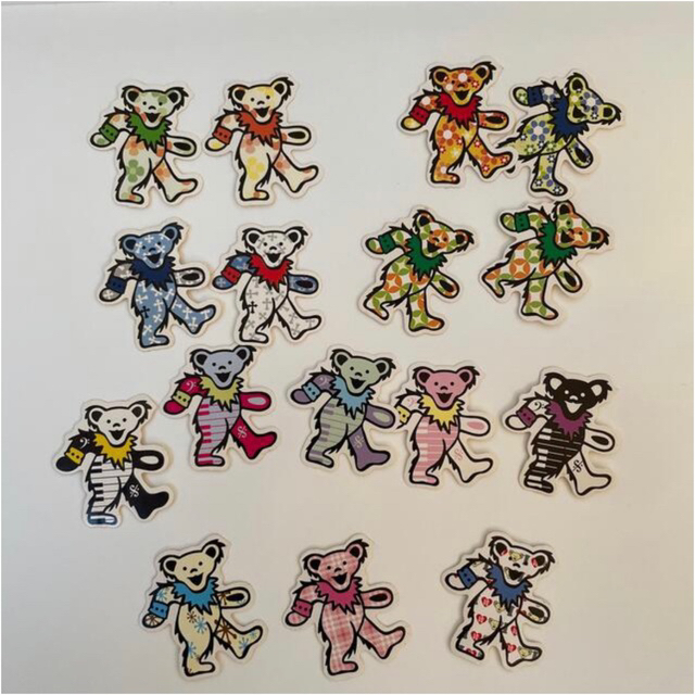 専用ページ　Grateful Dead Bear フレークシール エンタメ/ホビーのおもちゃ/ぬいぐるみ(キャラクターグッズ)の商品写真