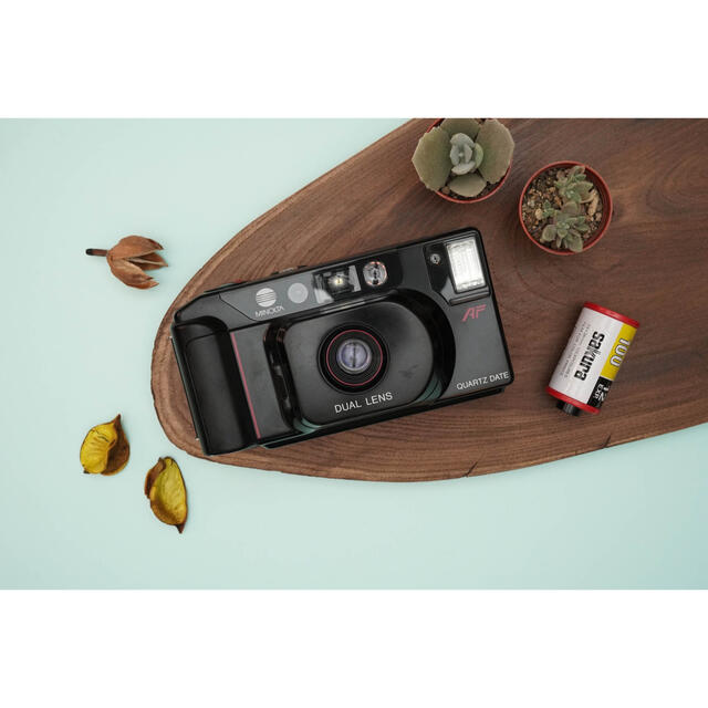 【限定セール！】 Minolta Mac_Dual 希少な２単焦点 フィルムカメラ レトロ フィルムカメラ