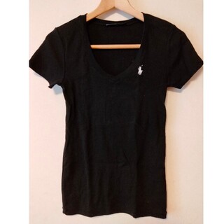 ラルフローレン(Ralph Lauren)のラルフローレン Tシャツ　レディース　黒(Tシャツ(半袖/袖なし))