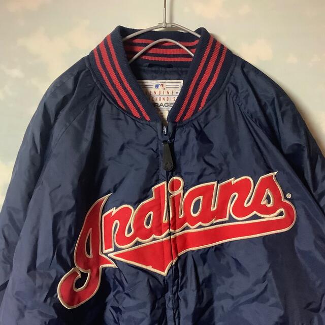 Cleveland Indians スタジャン 90s MLB ヴィンテージ www