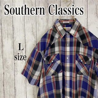 Southern Classics チェック シャツ マルチ オーバーサイズ L(シャツ)