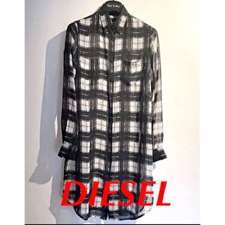 ディーゼル(DIESEL)の【DIESEL お買い得】シアーチェック　ロング　シャツ(シャツ/ブラウス(長袖/七分))