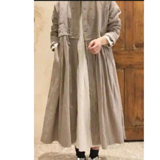 ネストローブ(nest Robe)のネストローブ　コート　ワンピース　ジャケット　リネン(ノーカラージャケット)