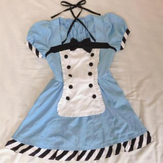 ボディライン(BODYLINE)の美品 BODYLINE アリス Alice 青 ブルー ワンピース L サイズ(衣装)