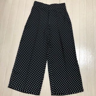 ザラ(ZARA)のZARA ドット柄 ワイドパンツ(カジュアルパンツ)