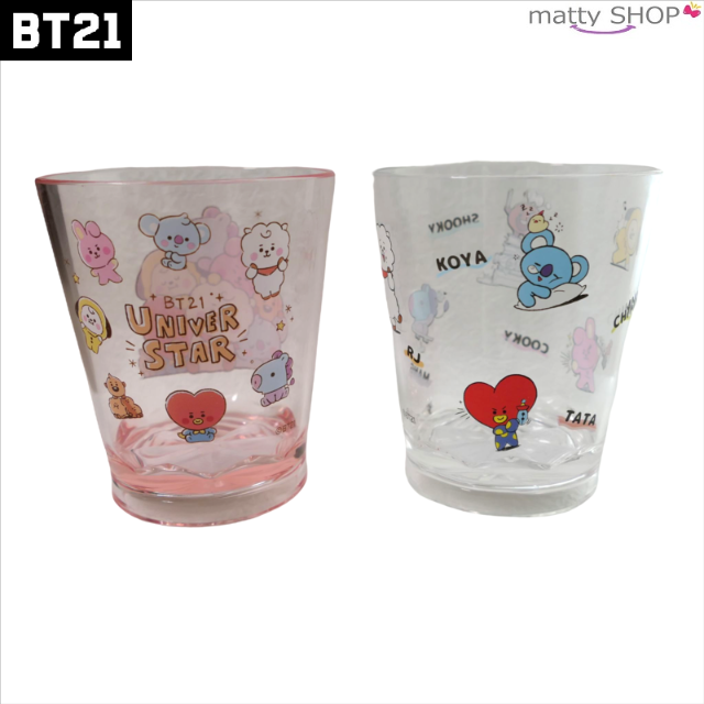 BT21(ビーティーイシビル)のBT21 アクリルカップ　スケッチ　新作 インテリア/住まい/日用品のキッチン/食器(グラス/カップ)の商品写真