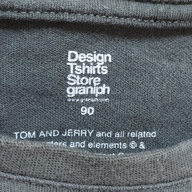 Design Tshirts Store graniph(グラニフ)の長袖 Tシャツ  90cm  トムとジェリー キッズ/ベビー/マタニティのキッズ服男の子用(90cm~)(Tシャツ/カットソー)の商品写真