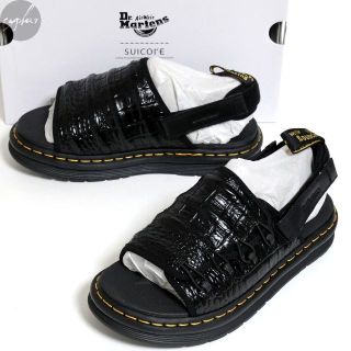 ドクターマーチン(Dr.Martens)のUK8 新品 ドクターマーチン スイコック DM MURA レザー サンダル 黒(サンダル)