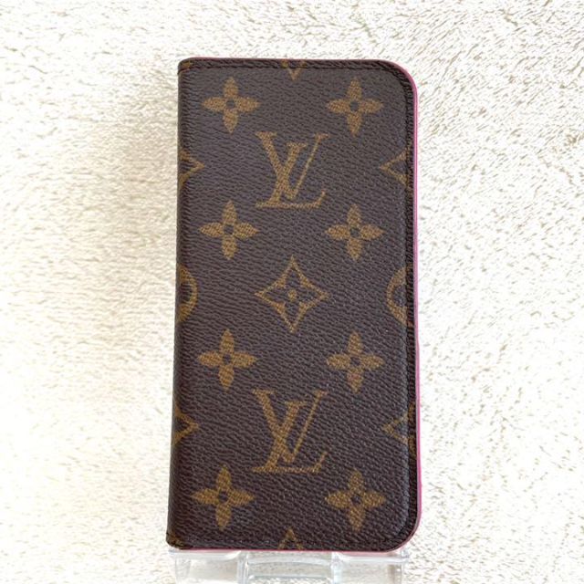 LOUIS VUITTON(ルイヴィトン)の✨【ルイヴィトン】 iPhoneケース モノグラム　手帳型　X／XS  ピンク スマホ/家電/カメラのスマホアクセサリー(iPhoneケース)の商品写真