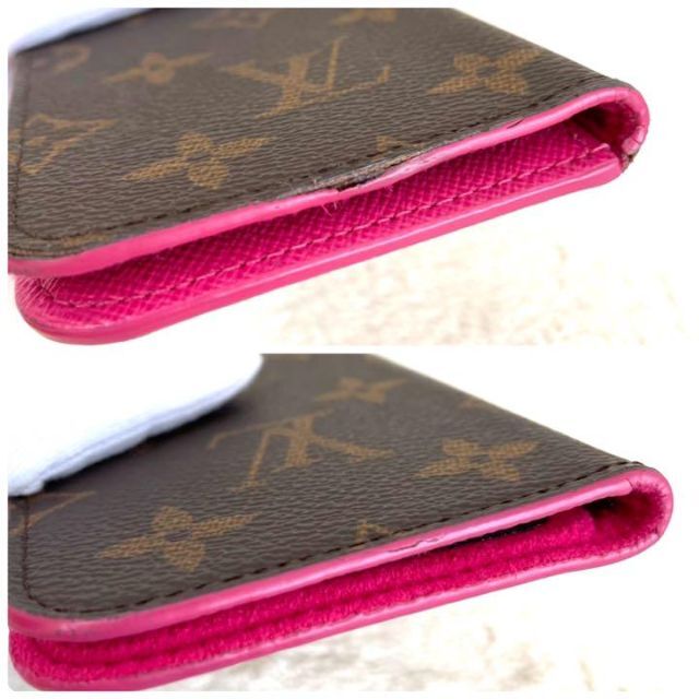 LOUIS VUITTON(ルイヴィトン)の✨【ルイヴィトン】 iPhoneケース モノグラム　手帳型　X／XS  ピンク スマホ/家電/カメラのスマホアクセサリー(iPhoneケース)の商品写真