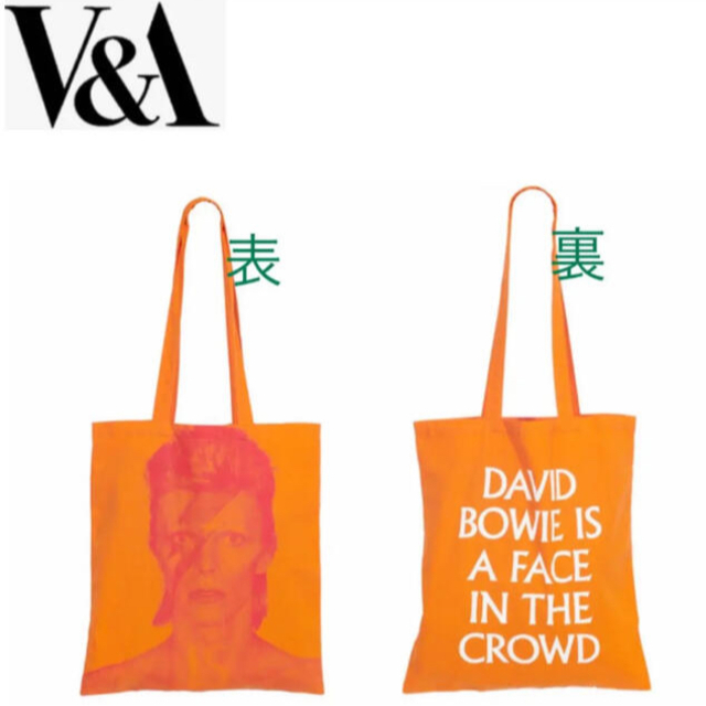 タグ付ロンドン デビット ボウイ DAVID BOWIE IS 展 薄手 トート レディースのバッグ(トートバッグ)の商品写真