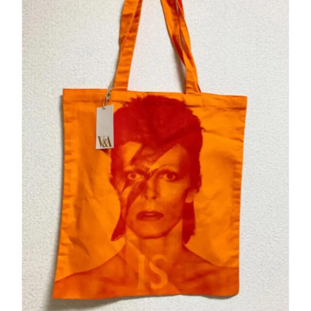 タグ付ロンドン デビット ボウイ DAVID BOWIE IS 展 薄手 トート レディースのバッグ(トートバッグ)の商品写真