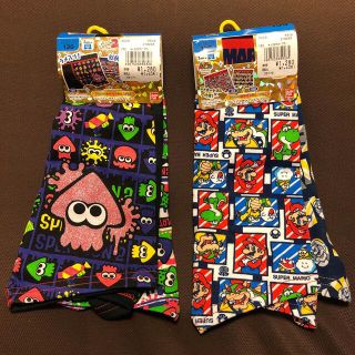 バンダイ(BANDAI)の130cmマリオ&スプラトゥーンプレミアムきゃらふるインナー4枚　ボクサーパンツ(下着)