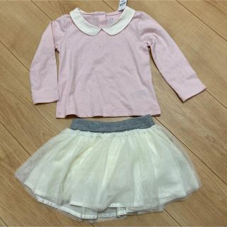 ベビーギャップ(babyGAP)のベビーギャップ トップス ロンティ スカート 90(Tシャツ/カットソー)