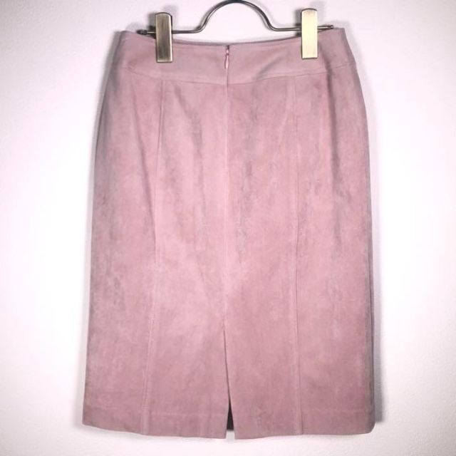 【OVER TWENTY】スカートセットアップ（7S）スエード  ピンク 入学式 レディースのフォーマル/ドレス(スーツ)の商品写真