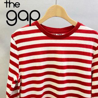 ギャップ(GAP)の極美品 匿名配送 XS GAP レッド ボーダー カットソー マリンボーダー(カットソー(長袖/七分))